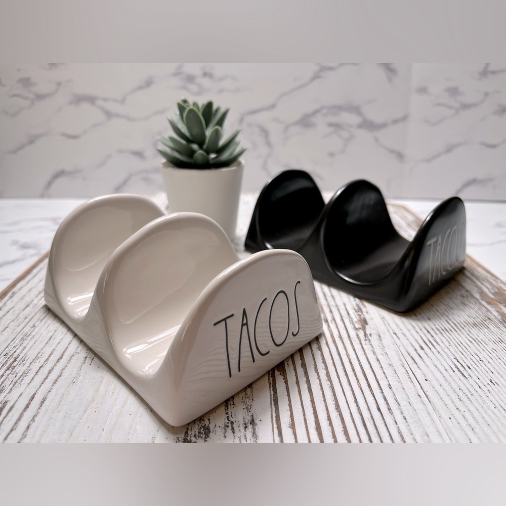 Rae Dunn Artisan Collection By Magenta “TACOS” Holders-Each Hold 2 Tacos